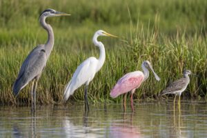 how to identify herons and egrets by shape