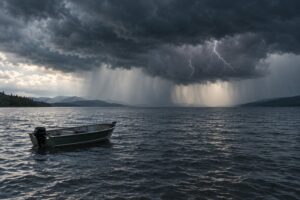 what to do if lightning hits while you are on the water