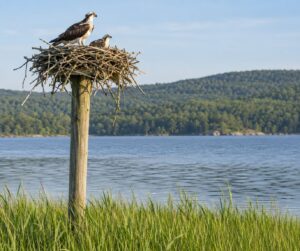 how to find nesting ospreys near water