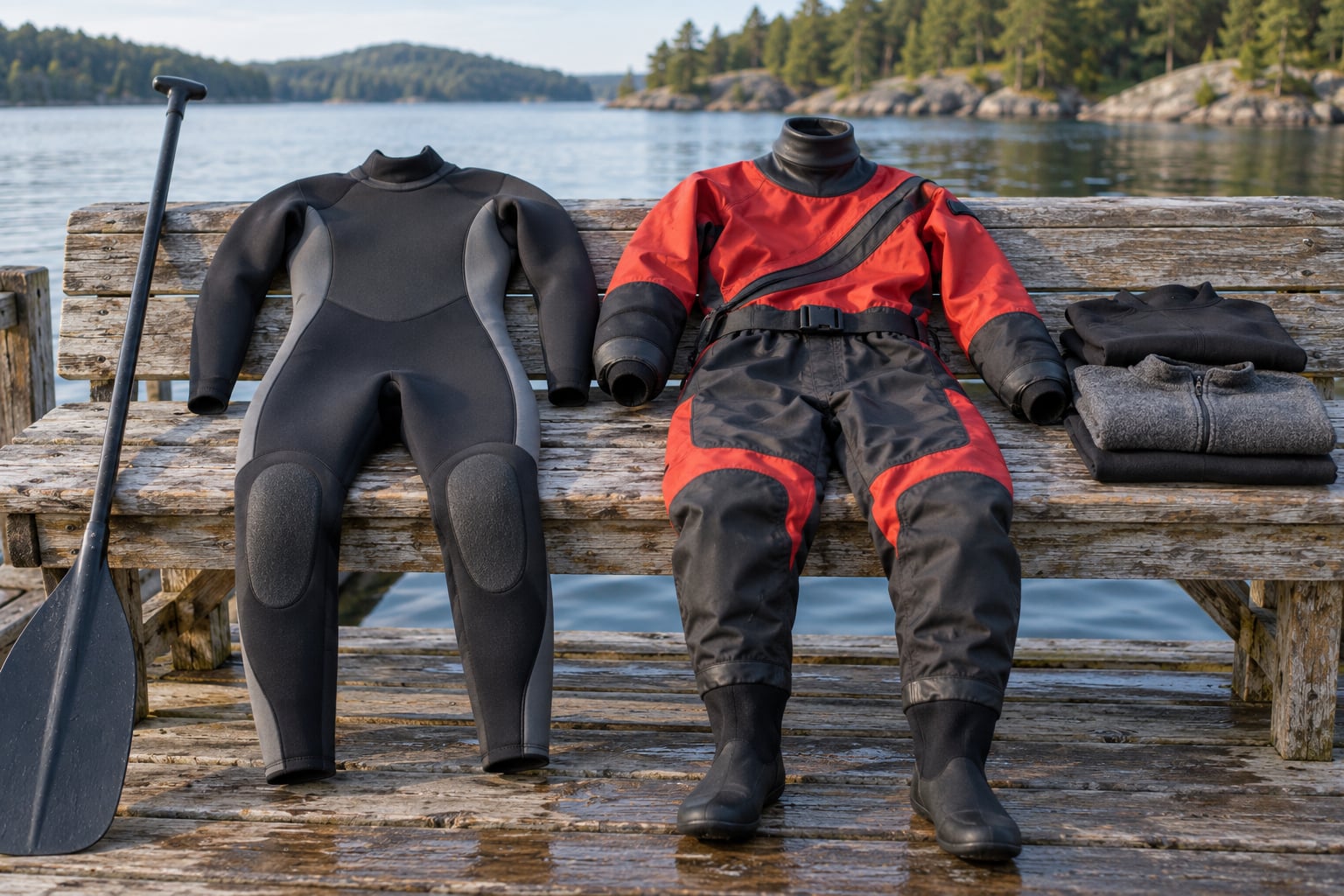 what to wear kayaking in cold water