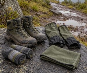 how to keep feet dry on a muddy trail