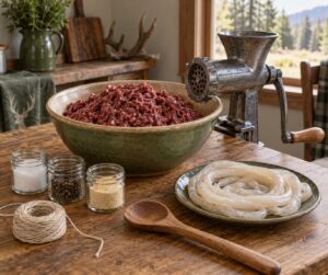 how to make venison sausage at home