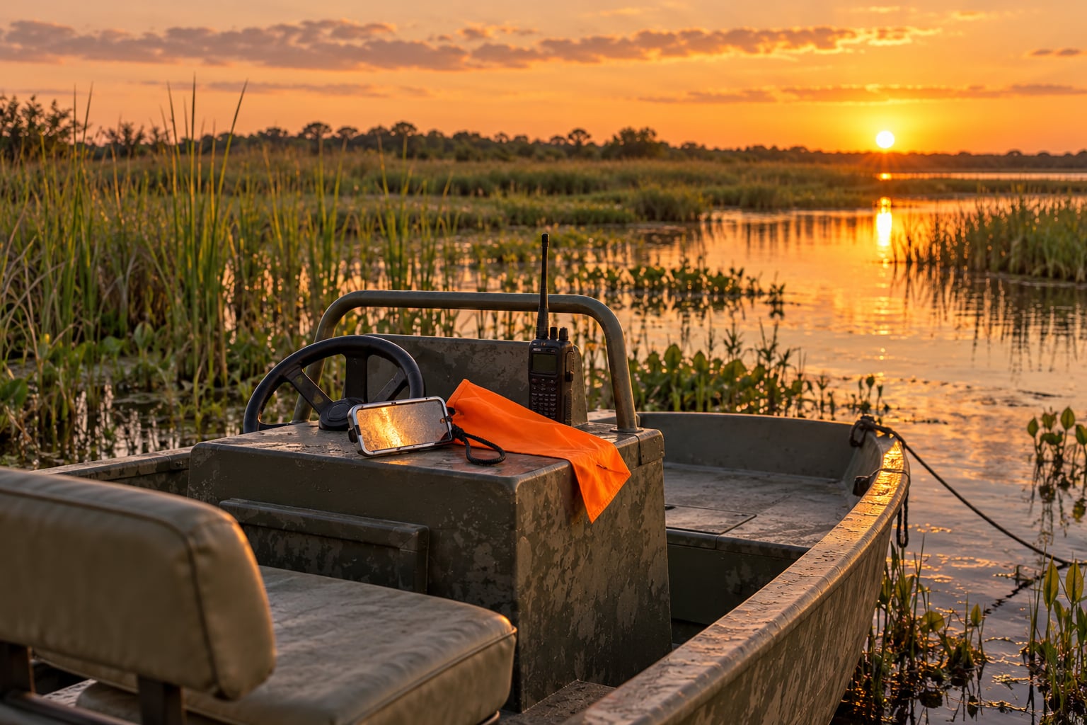 how to signal for help in a remote marsh