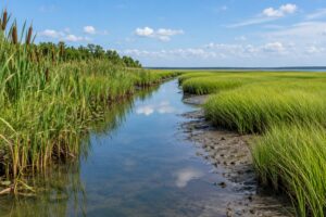 how to tell a freshwater marsh from a salt marsh