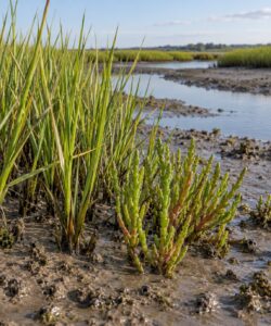 how to identify a salt marsh plant by sight