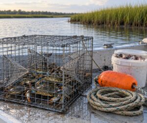 how to catch blue crabs with a trap