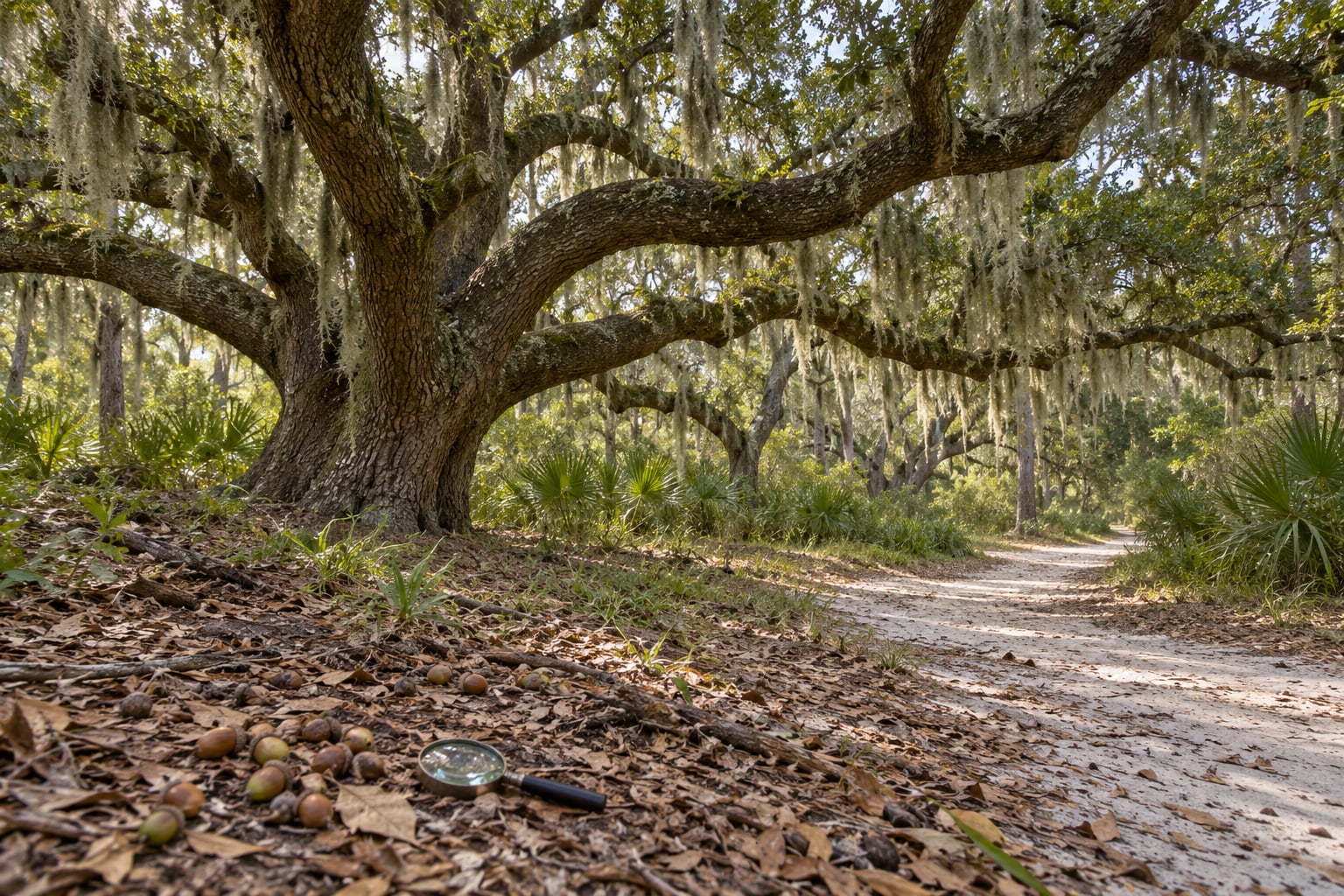 how to identify a live oak from other oaks