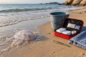 how to treat a jellyfish sting at the beach