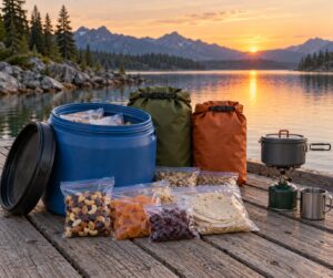 how to pack food for a multi day paddling trip