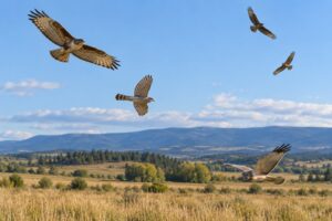 how to identify hawks by flight pattern