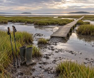 how to avoid getting stuck in marsh mud