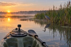 how to photograph wildlife from a kayak