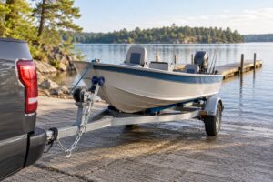 how to trailer a small boat for the first time