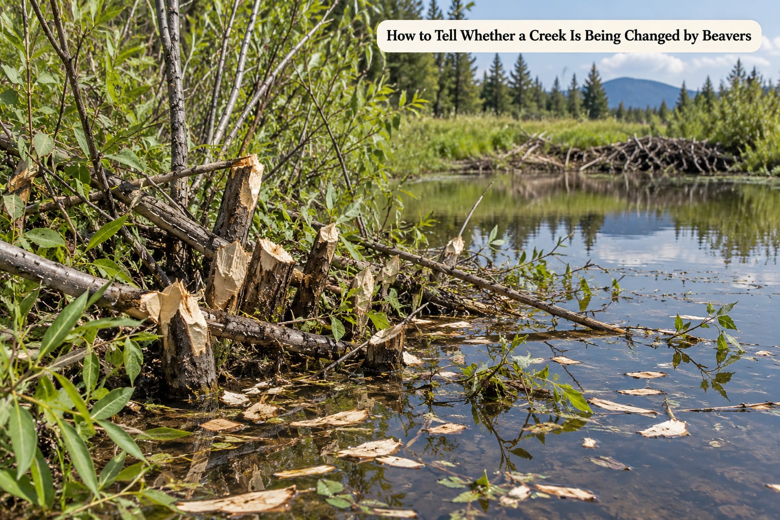 How to Tell Whether a Creek Is Being Changed by Beavers