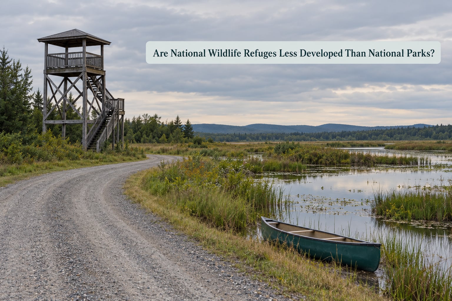 Are National Wildlife Refuges Less Developed Than National Parks?