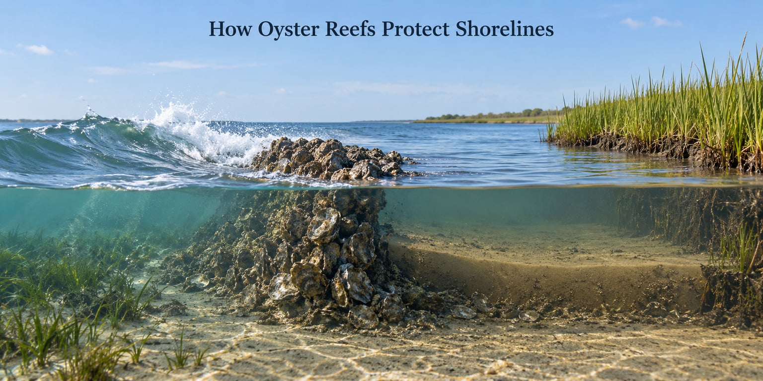 How Oyster Reefs Protect Shorelines