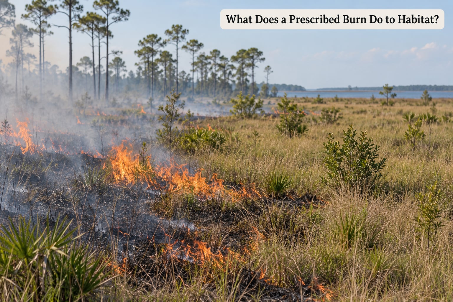 What Does a Prescribed Burn Do to Habitat?