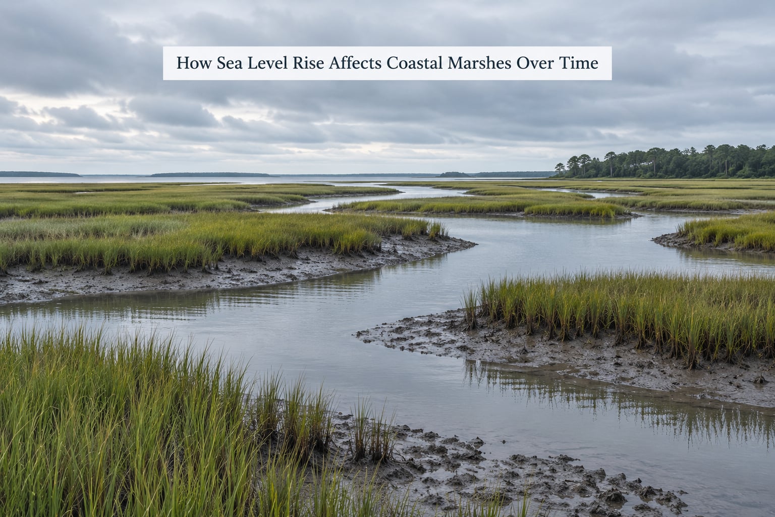 How Sea Level Rise Affects Coastal Marshes Over Time