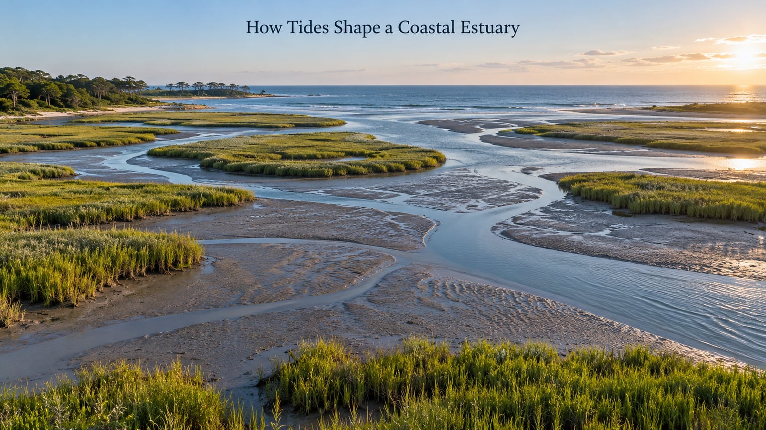 How Tides Shape a Coastal Estuary