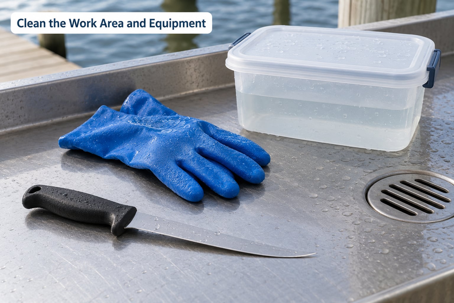 Clean the Work Area and Equipment