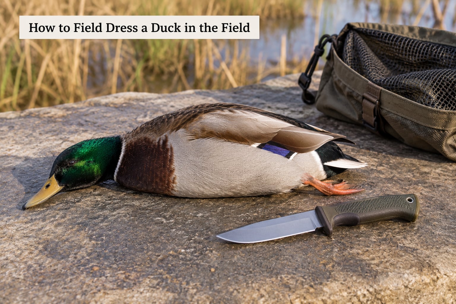 How to Field Dress a Duck in the Field