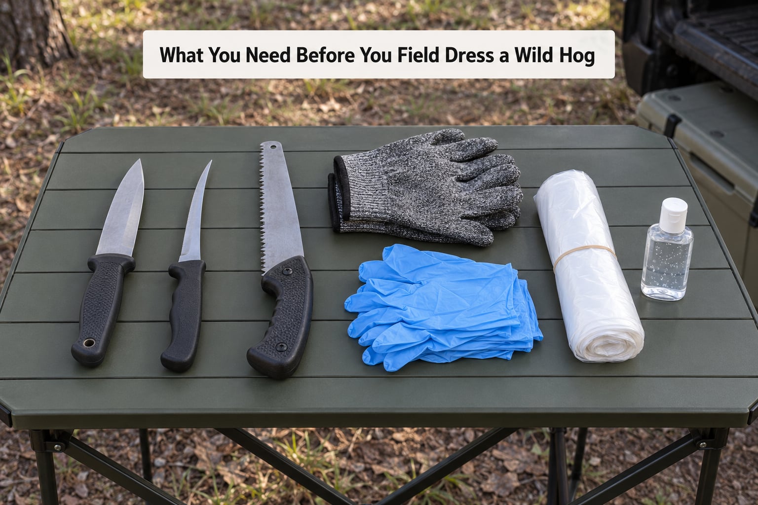 What You Need Before You Field Dress a Wild Hog