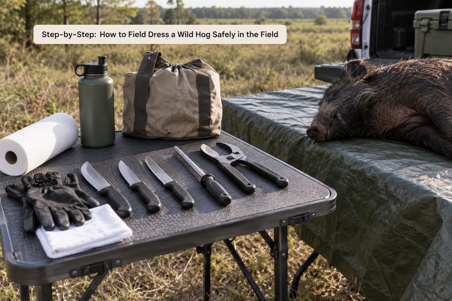 Step-by-Step: How to Field Dress a Wild Hog Safely in the Field