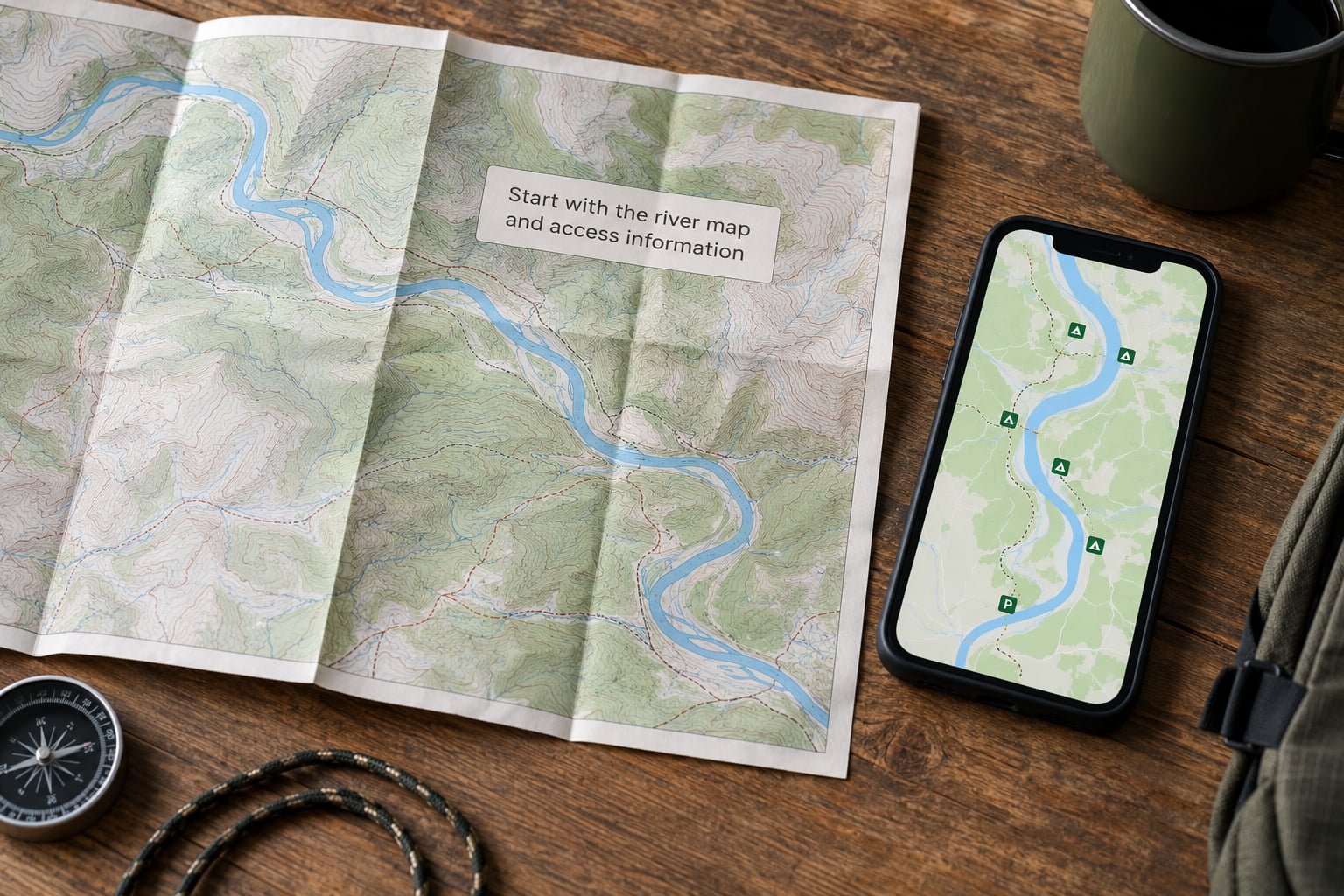 Start with the river map and access information
