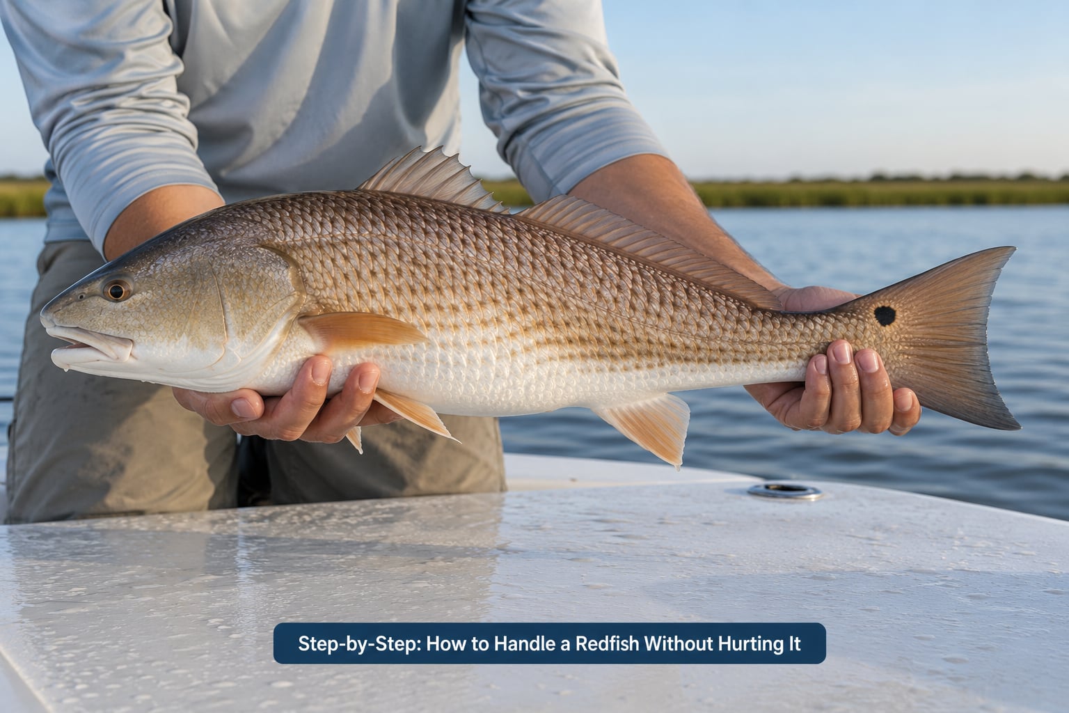 Step-by-Step: How to Handle a Redfish Without Hurting It