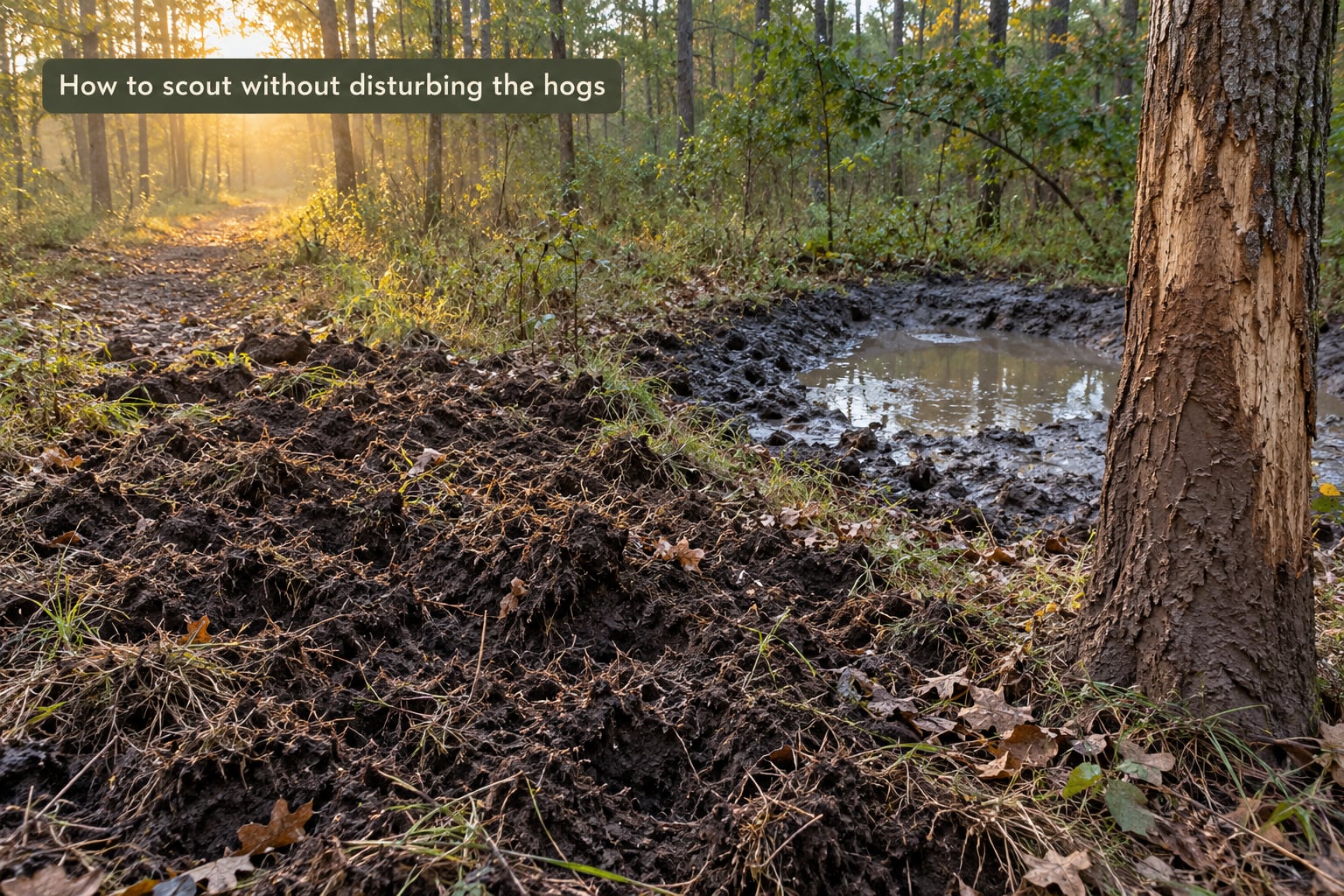 How to scout without disturbing the hogs