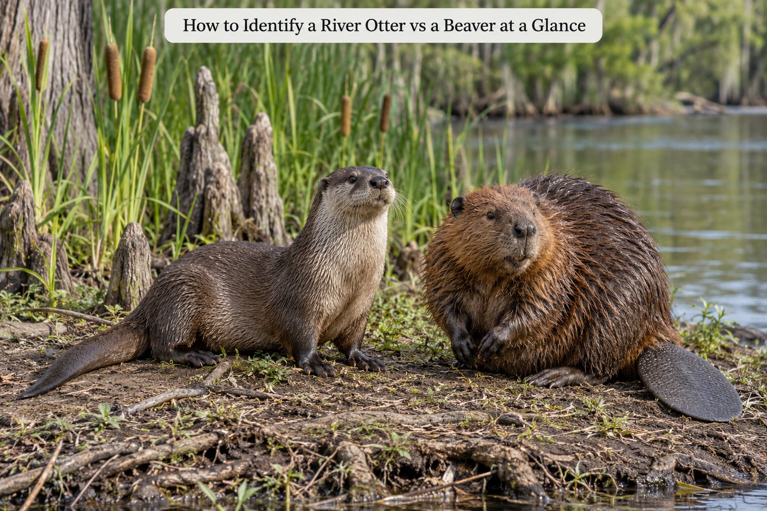 How to Identify a River Otter vs a Beaver at a Glance