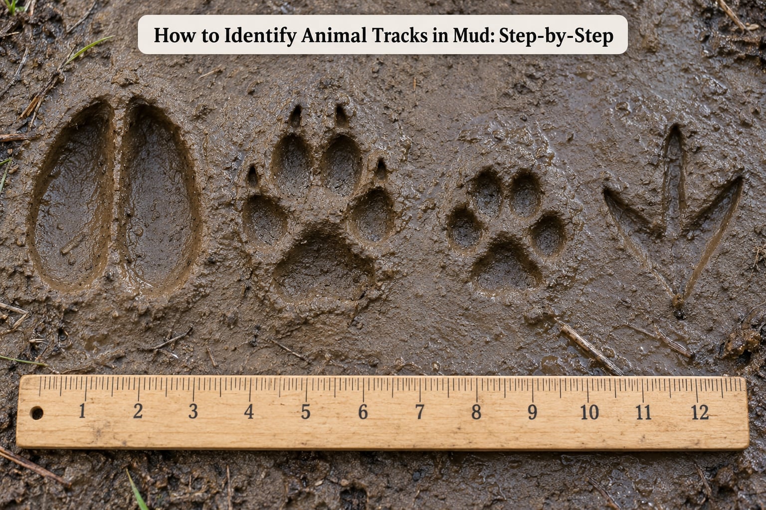 How to Identify Animal Tracks in Mud: Step-by-Step