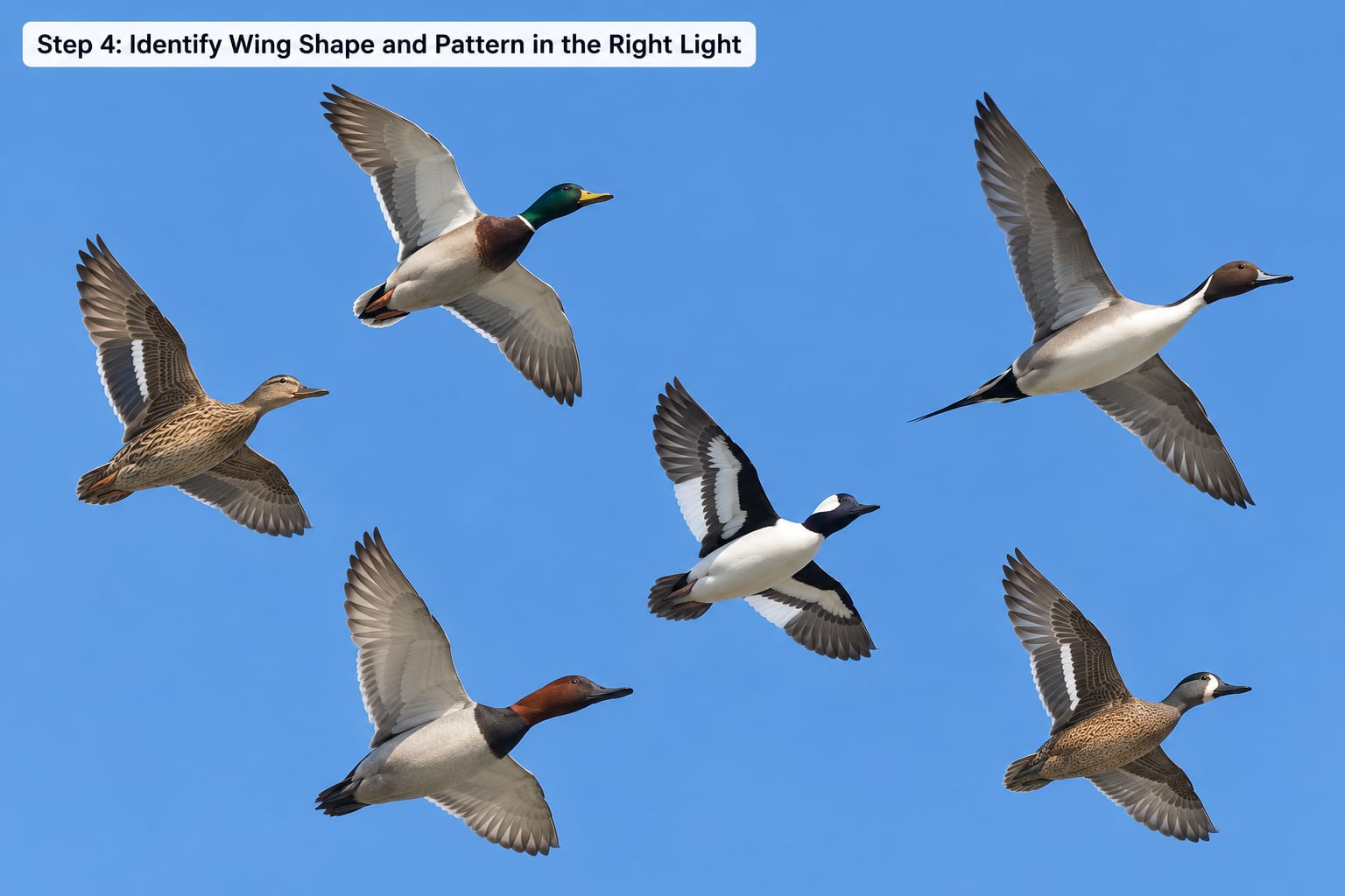 Step 4: Identify Wing Shape and Pattern in the Right Light