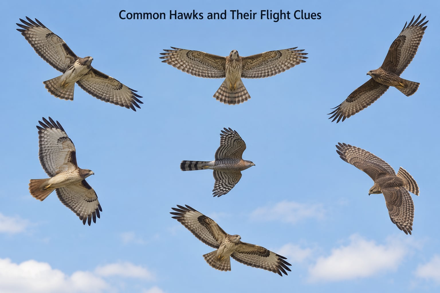 Common Hawks and Their Flight Clues
