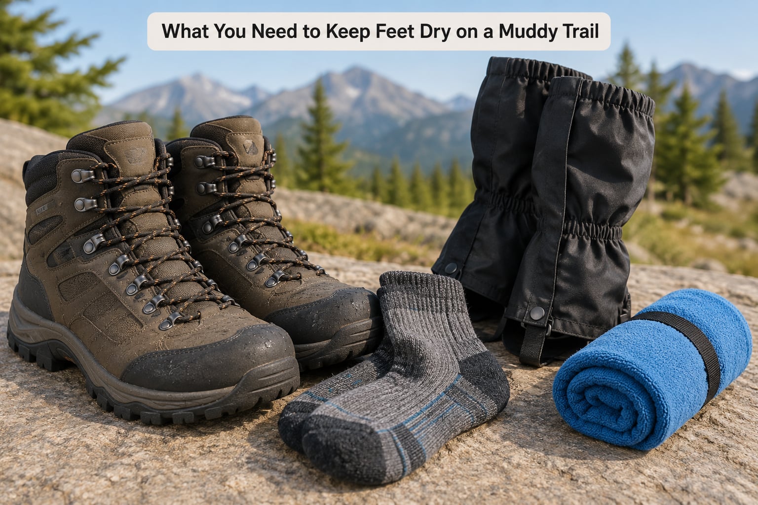 What You Need to Keep Feet Dry on a Muddy Trail