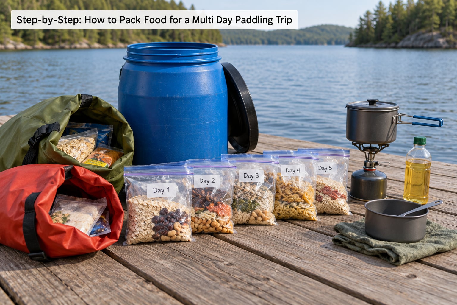 Step-by-Step: How to Pack Food for a Multi Day Paddling Trip