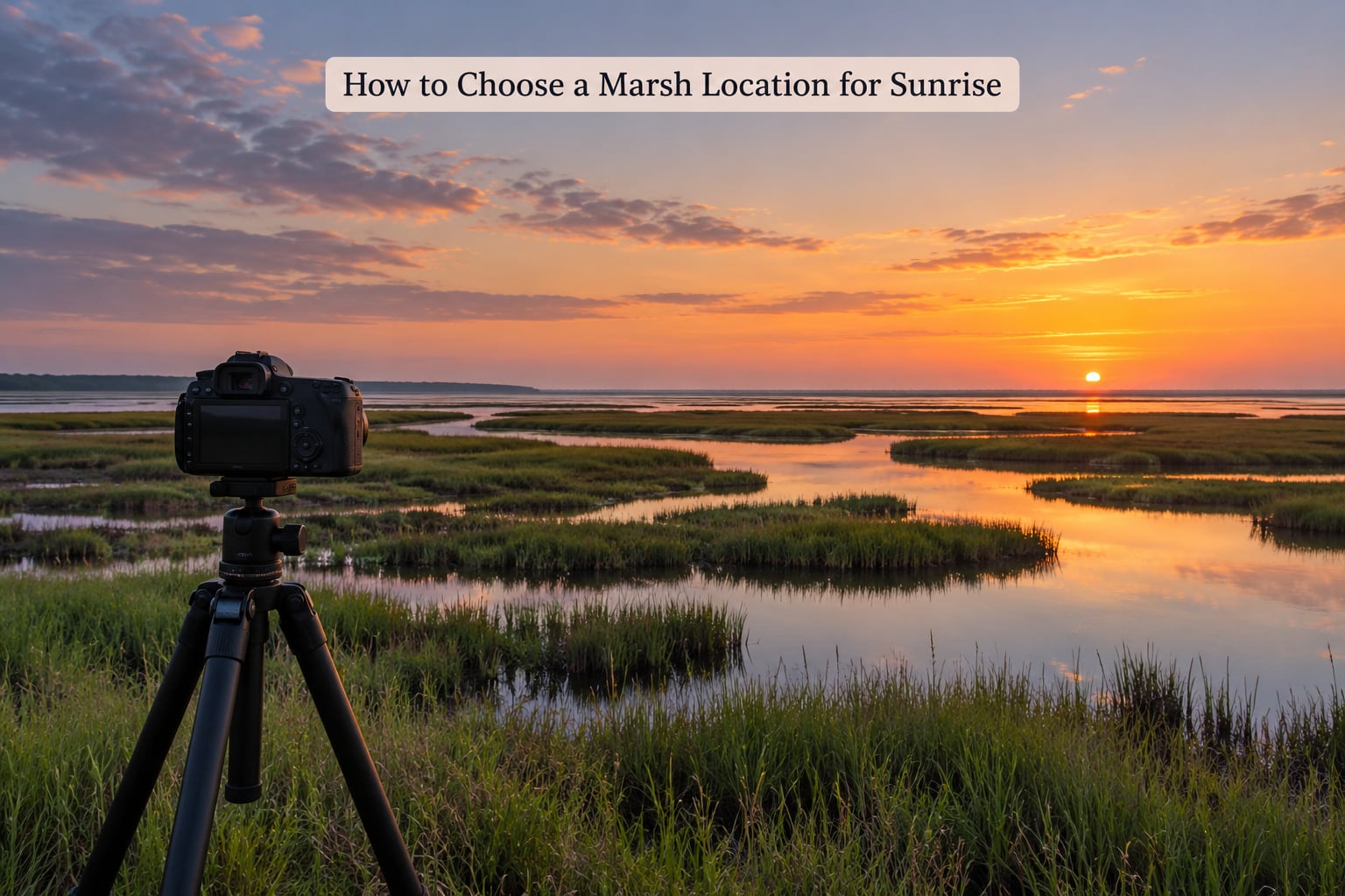 How to Choose a Marsh Location for Sunrise