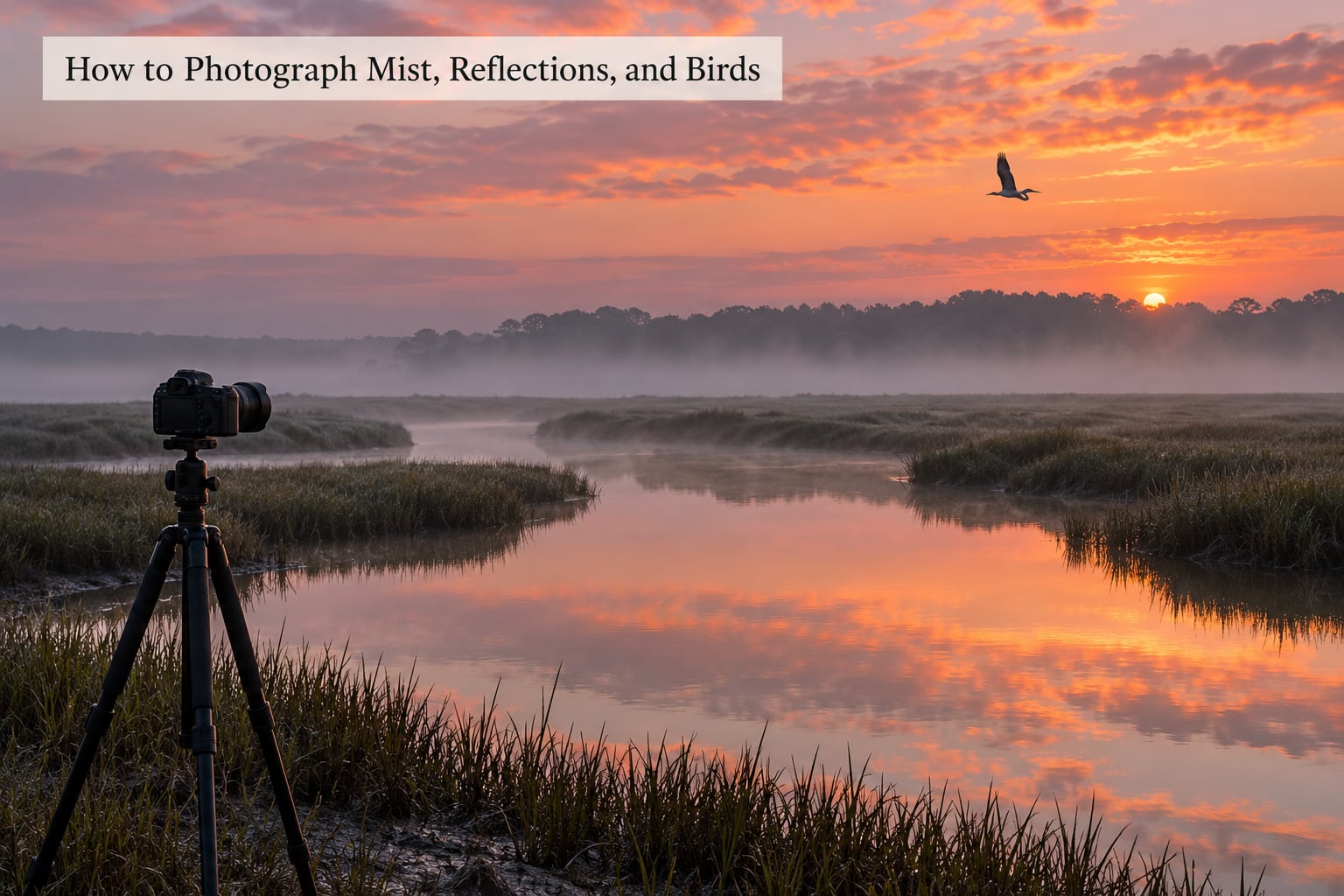 How to Photograph Mist, Reflections, and Birds
