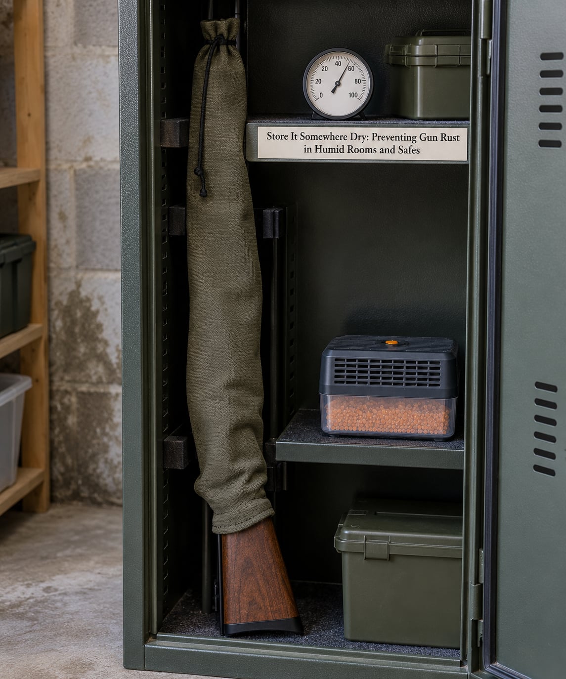 Store It Somewhere Dry: Preventing Gun Rust in Humid Rooms and Safes
