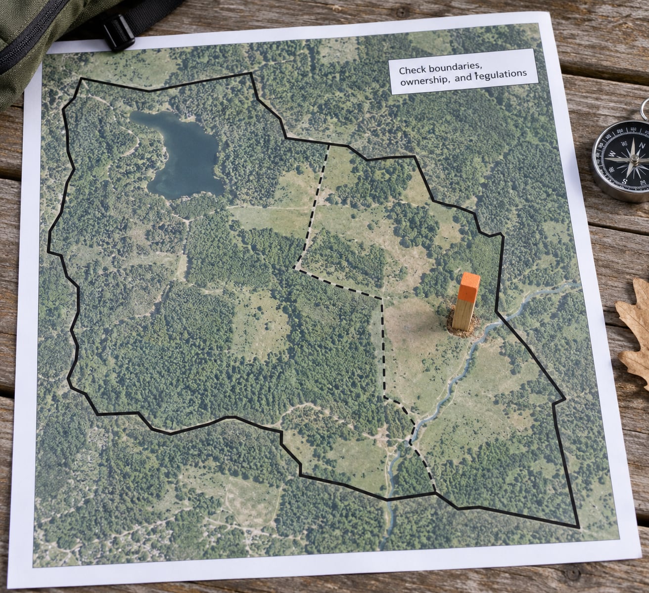 Check boundaries, ownership, and regulations