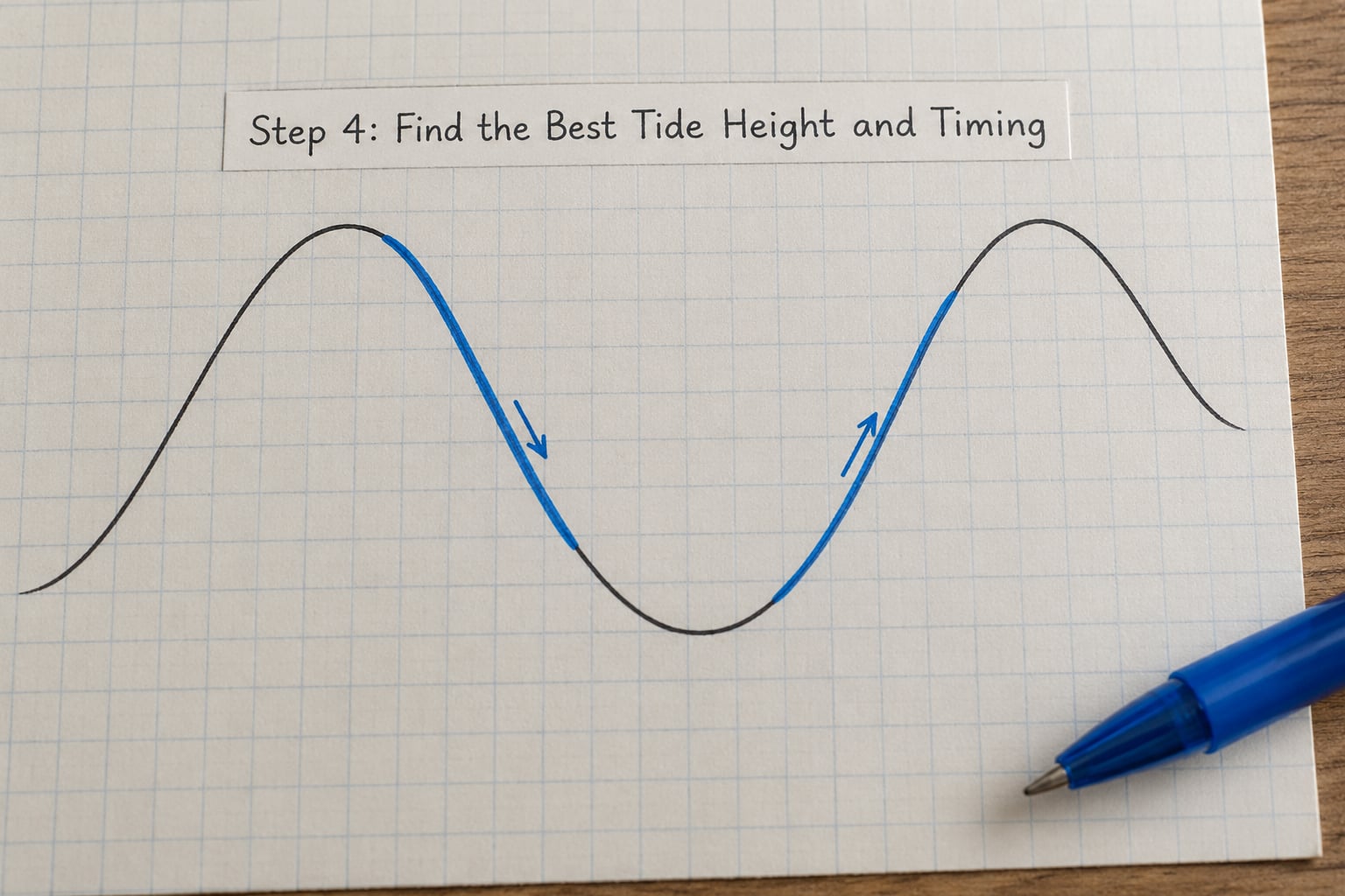 Step 4: Find the Best Tide Height and Timing