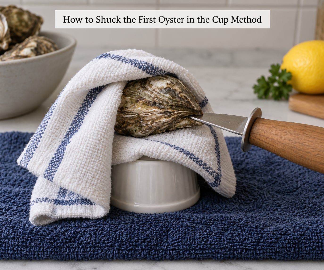 How to Shuck the First Oyster in the Cup Method