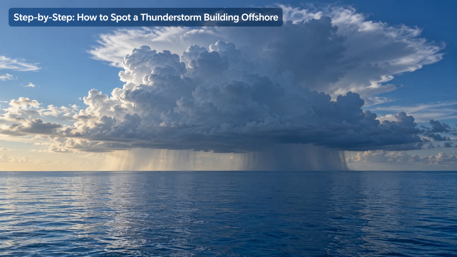 Step-by-Step: How to Spot a Thunderstorm Building Offshore