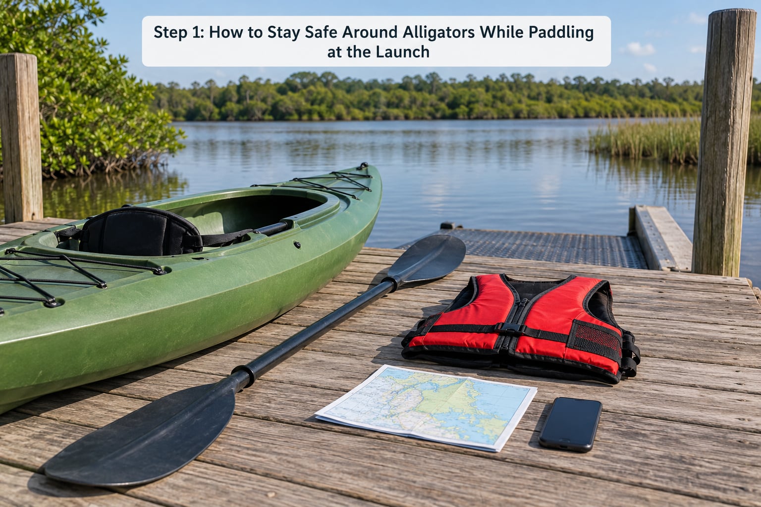 Step 1: How to Stay Safe Around Alligators While Paddling at the Launch