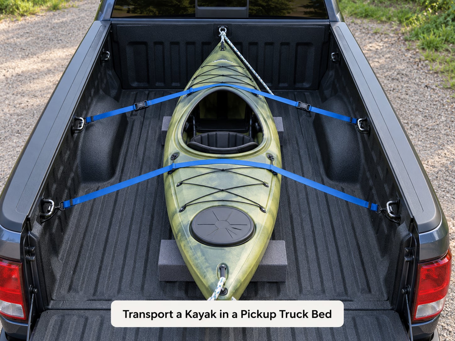 Transport a Kayak in a Pickup Truck Bed