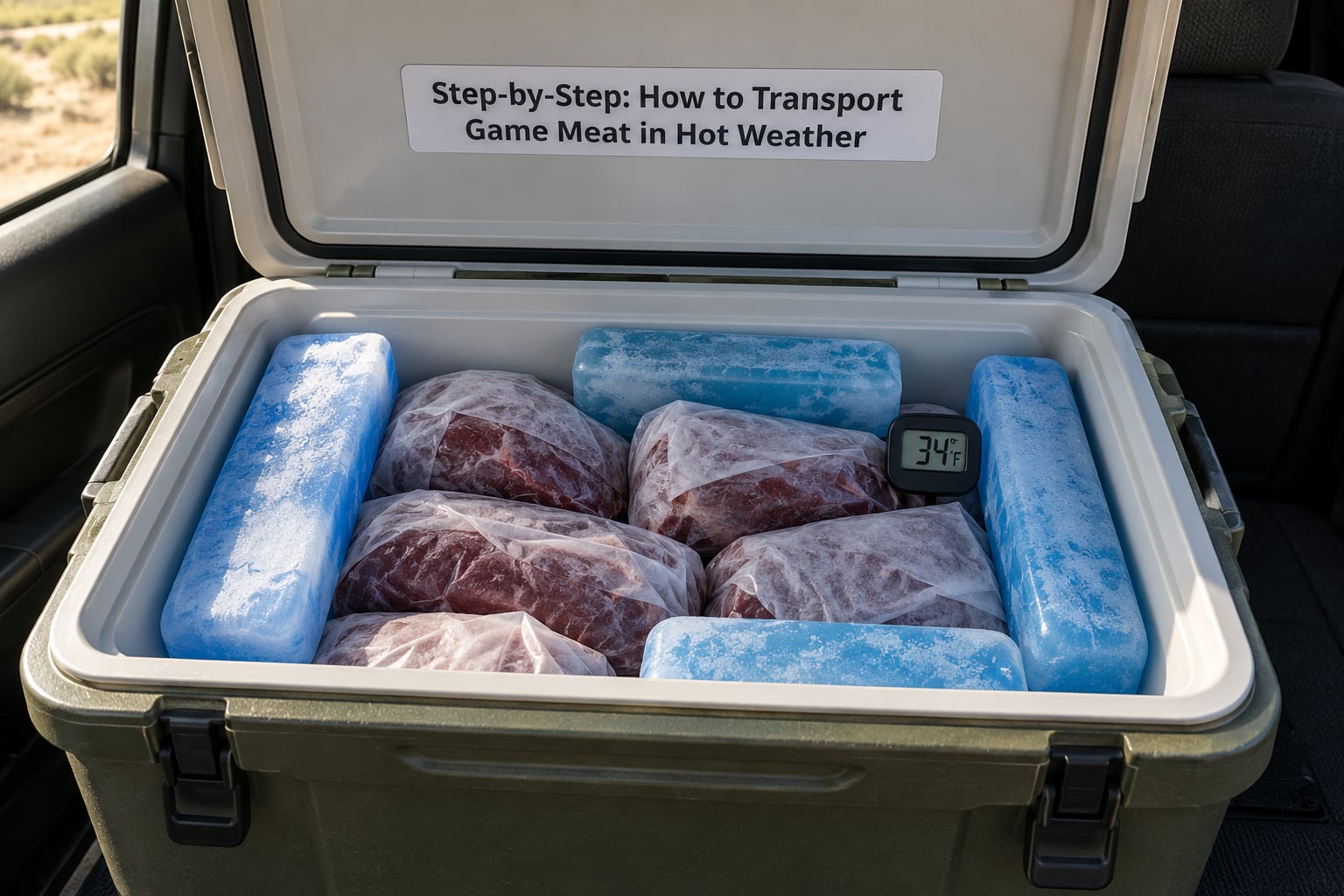Step-by-Step: How to Transport Game Meat in Hot Weather