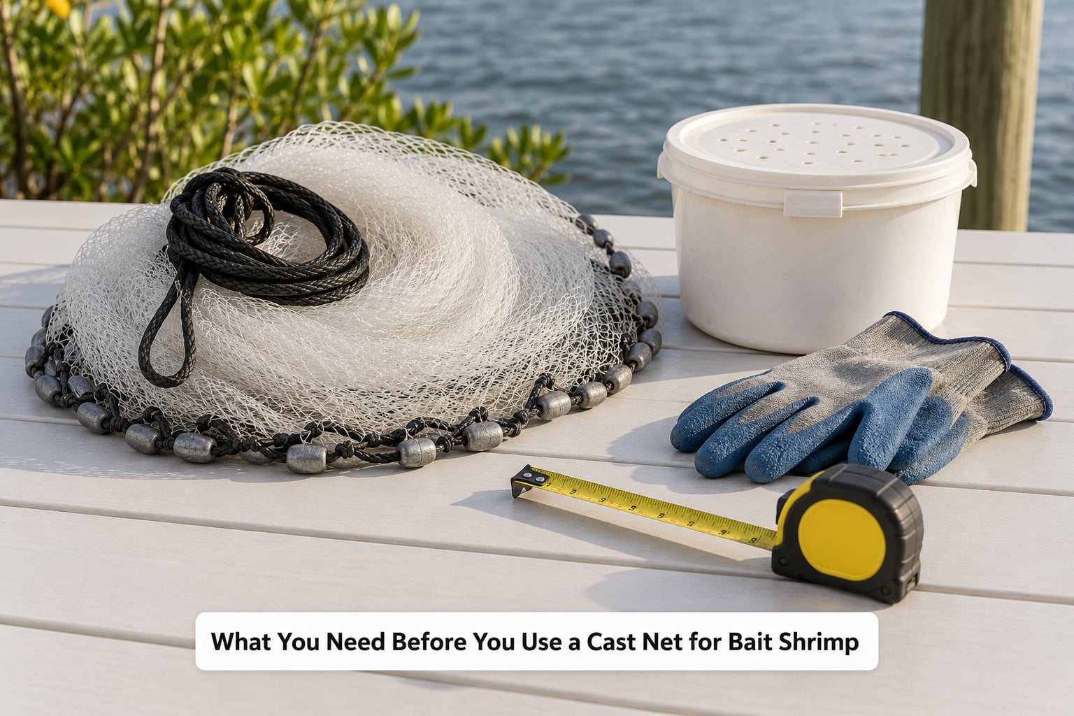 What You Need Before You Use a Cast Net for Bait Shrimp