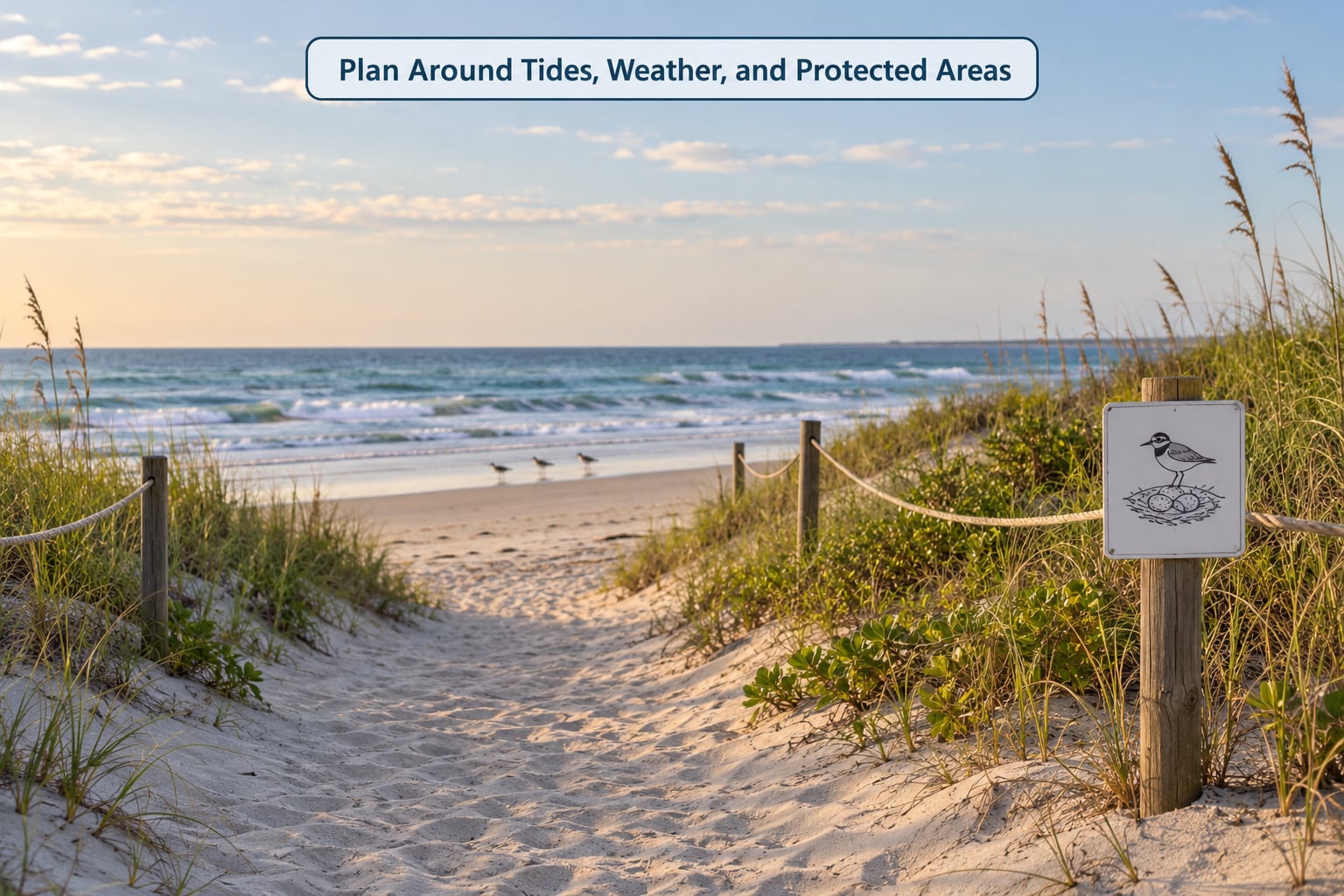 Plan Around Tides, Weather, and Protected Areas