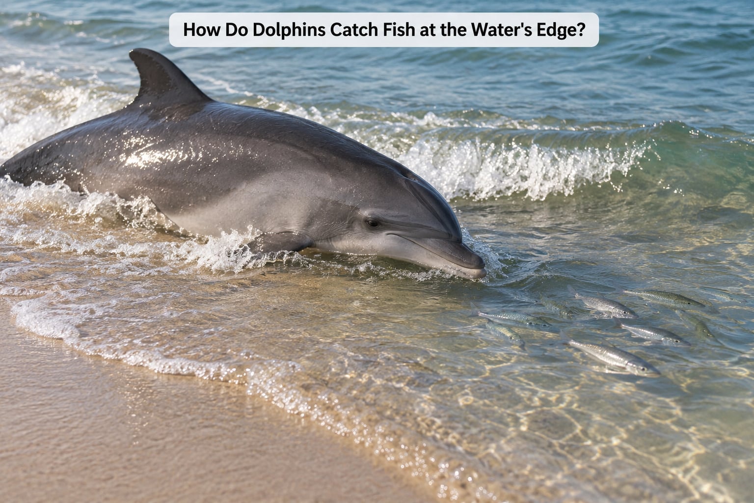 How Do Dolphins Catch Fish at the Water's Edge?