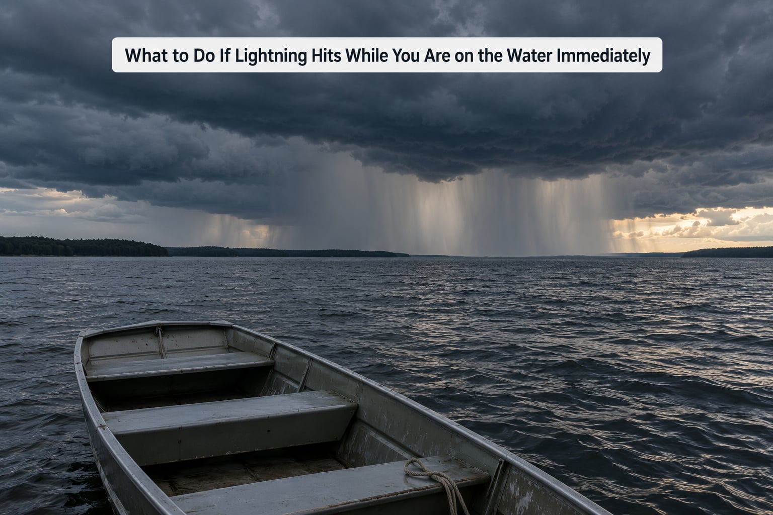 What to Do If Lightning Hits While You Are on the Water Immediately